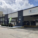 The driveway area of Fountainbleau Self Storage